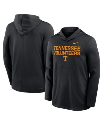 Men's Black Tennessee Volunteers 2025 Sideline Performance Long Sleeve Hoodie T-Shirt