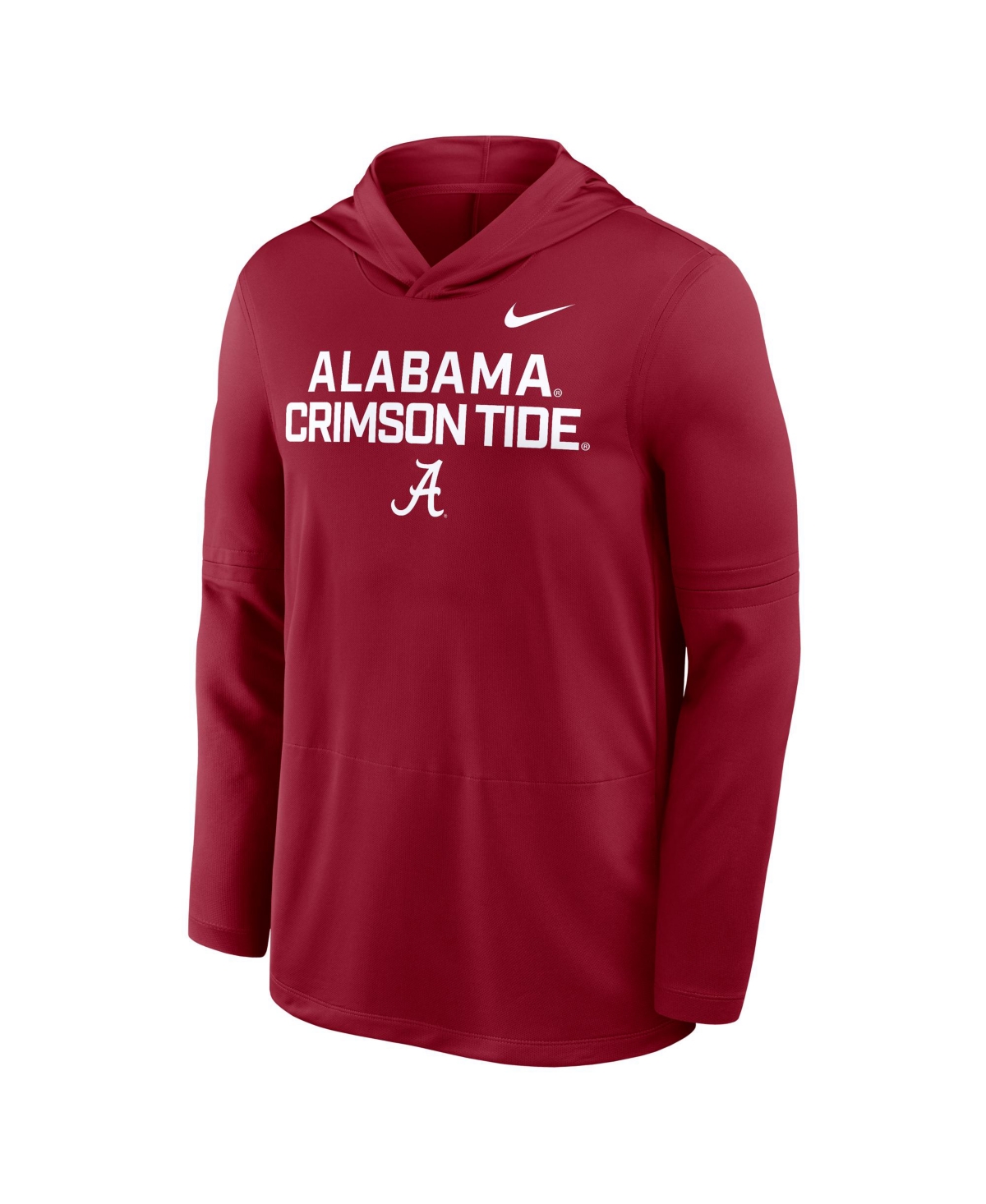 Nike Alabama Sideline  Men's Dri-fit College Long-sleeve Hooded Top In Red