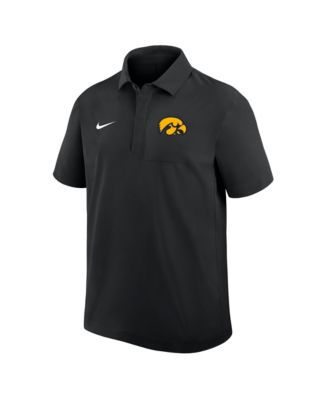 Men's Black Iowa Hawkeyes 2025 Coaches Sideline Polo Shirt