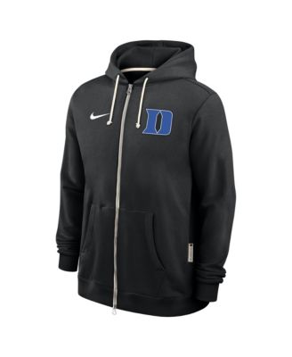 Men's Black Duke Blue Devils 2025 Sideline Standard Issue Dri-FIT Full-Zip Hoodie