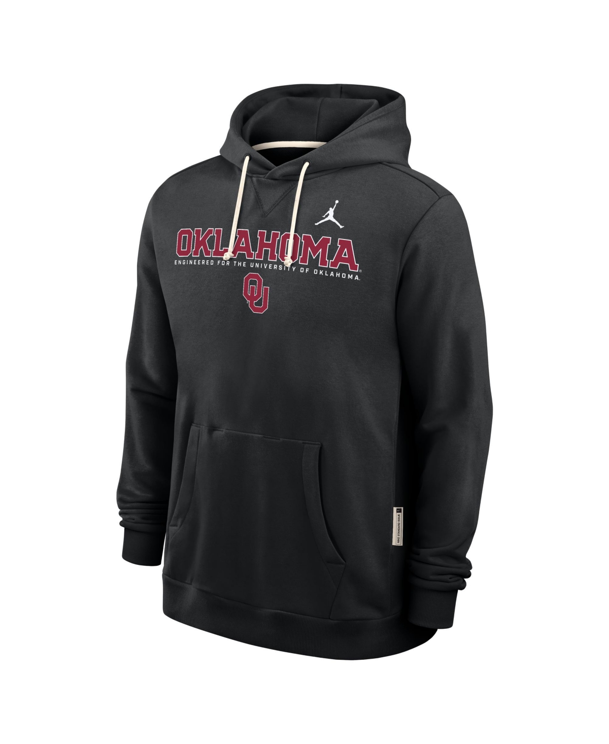 Jordan Men's Oklahoma Sideline  Brand Dri-fit College Pullover Hoodie In Black