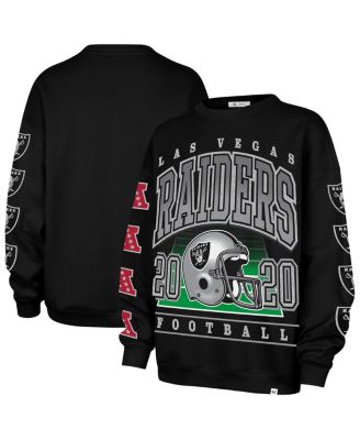 '47 Brand - Women's Black Las Vegas Raiders Go Big Oversized Pullover Sweatshirt