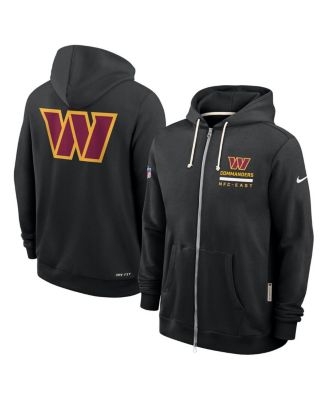 Men's Black Washington Commanders Sideline Standard Issue Utility Player Dri-FIT Full-Zip Hoodie