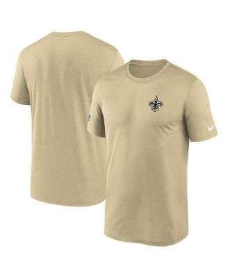 Nike - Gold New Orleans Saints Sideline Alt Pack Small Logo Legend Performance T-Shirt