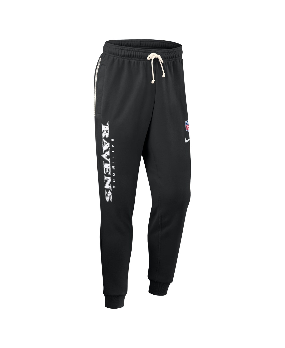 Nike Men's Black Baltimore Ravens Sideline Standard Issue Ground Game Dri-fit Taper Pants In Black