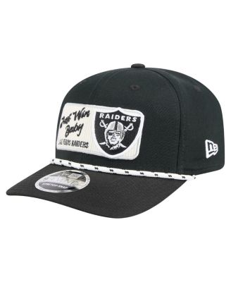 New Era - Men's Black Las Vegas Raiders Chant 9SEVENTY Stretch-Snap Hat