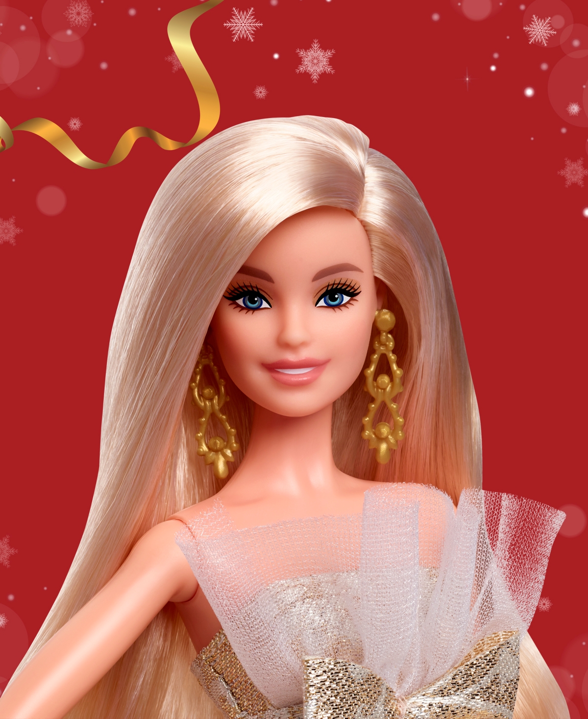 Barbie 2025 Holiday  Doll- Blonde In Multi
