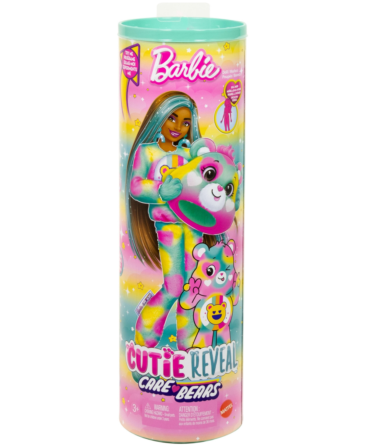 Barbie Cutie Reveal Care Bears Doll And Accessories In Pink