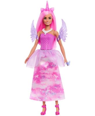 Advent Calendar with Fashion Doll and 24 Surprise Toy Accessories Including Unicorn and Pets