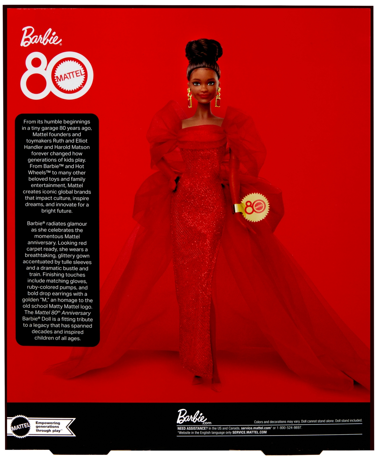 Barbie Mattel 80th Anniversary  Doll- Brooklyn In Multi