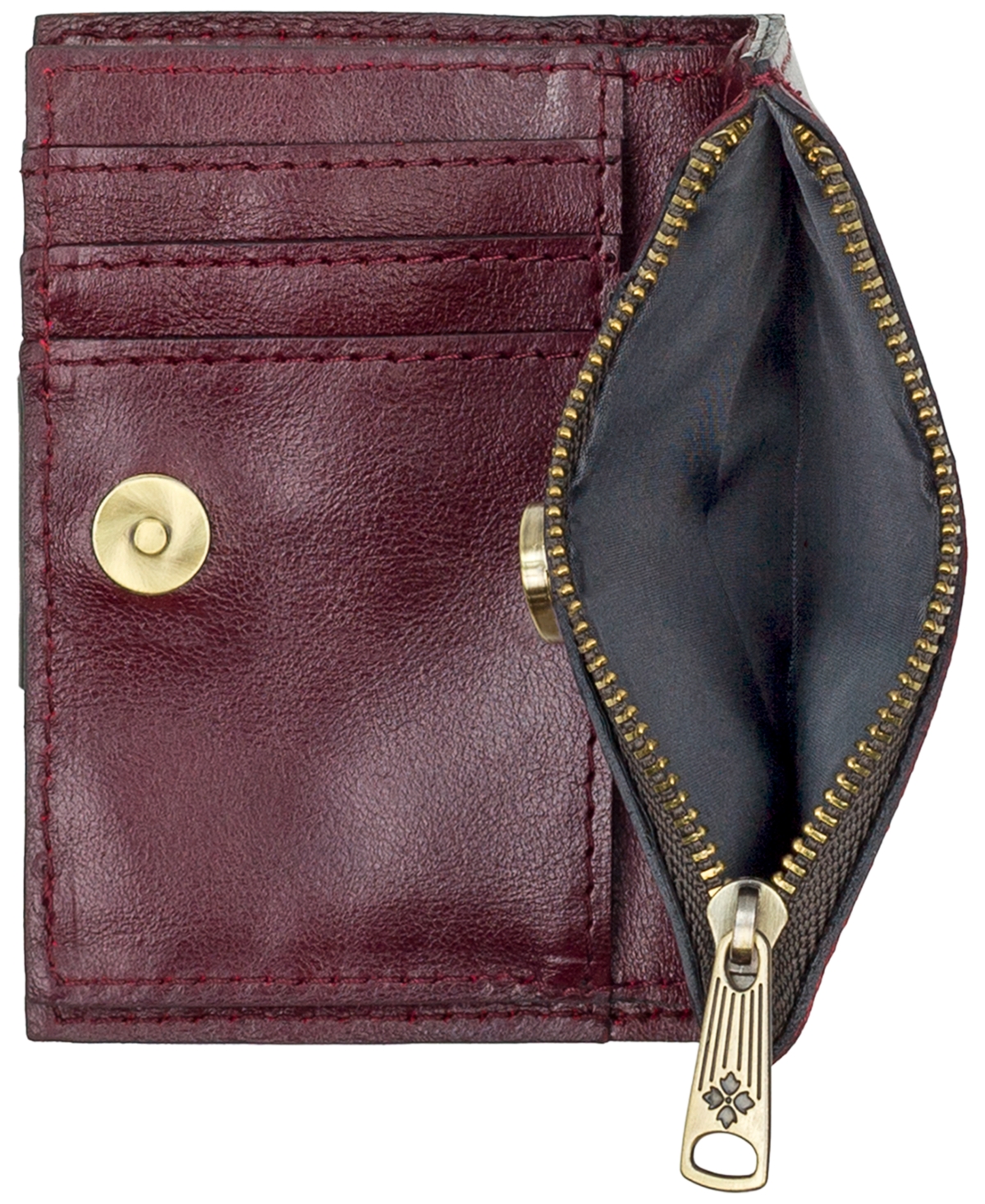 Patricia Nash Women's Busalla Bifold Zipper Wallet In Burgundy