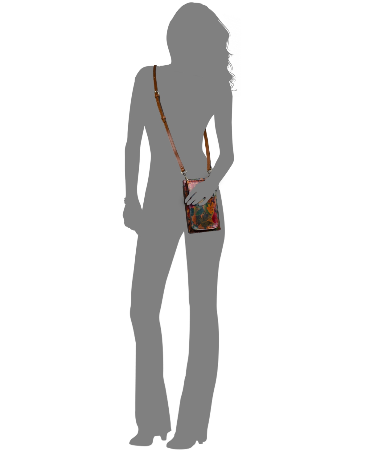 Patricia Nash Chiavella Phone Crossbody In Multi