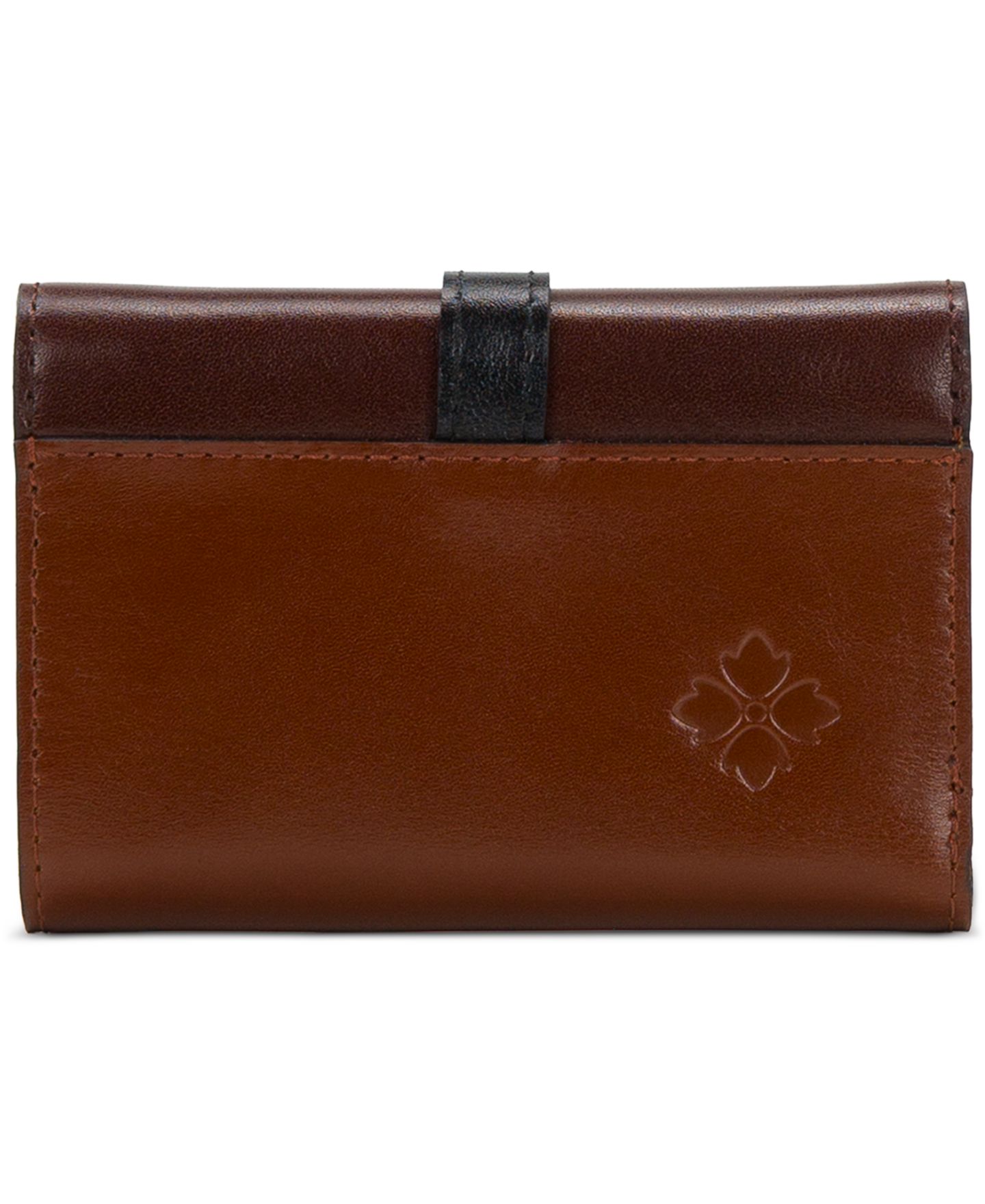Женский кошелёк Patricia Nash Perla Trifold Wallet, цвет: Чёрный / Рыжевато-коричневый — фото 2