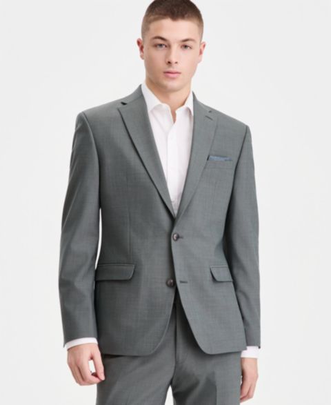 Мужские куртки Bar III Slim-Fit Wool Blend Suit Separates, цвет: Зелёный