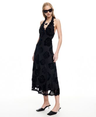 Women's Stars Align Halter Neck Midi Dress