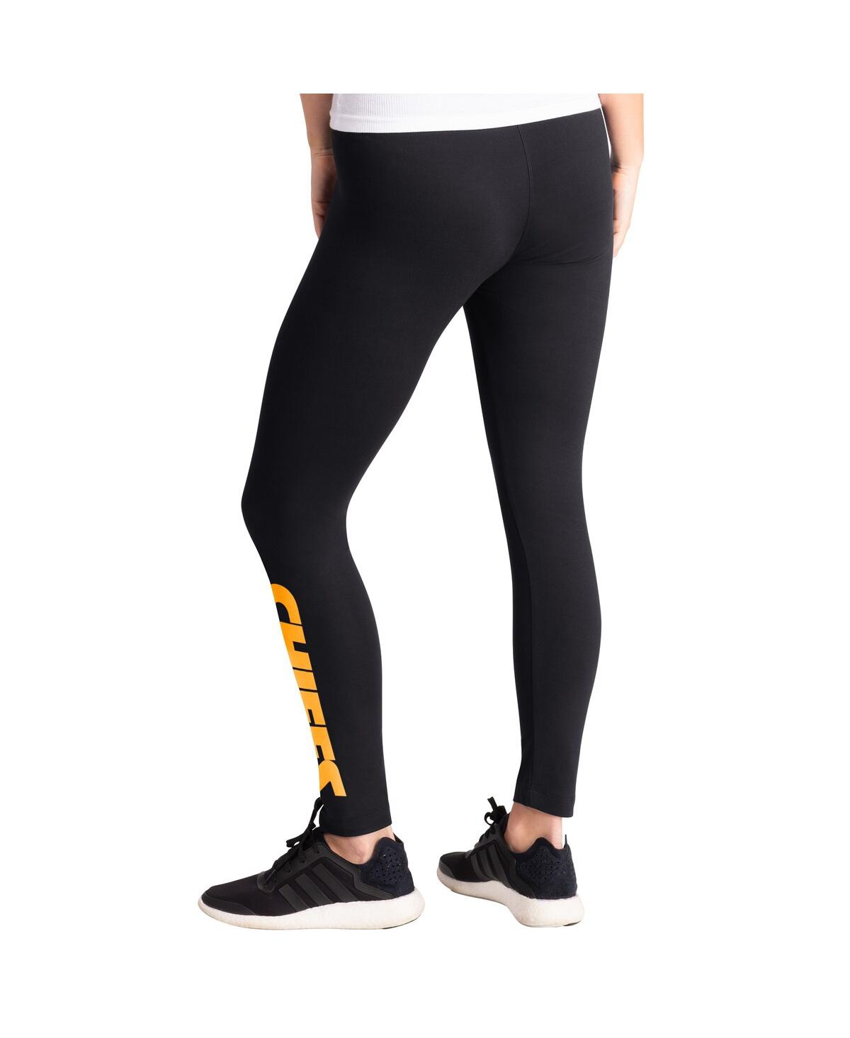 G-iii 4her By Carl Banks Black Kansas City Chiefs Pregame Leggings In Black