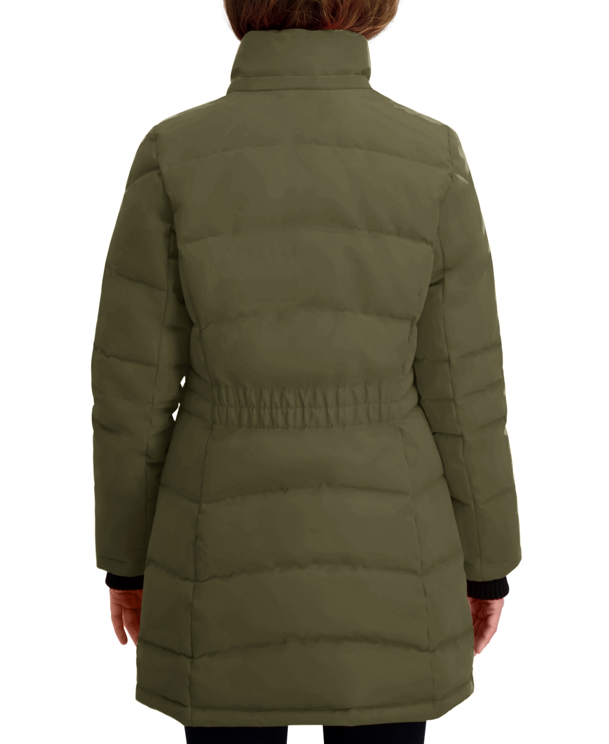 Nautica Women's Hooded Puffer Coat In Green