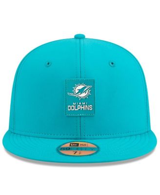 Men's Aqua Miami Dolphins 2025 Sideline 59FIFTY Fitted Hat