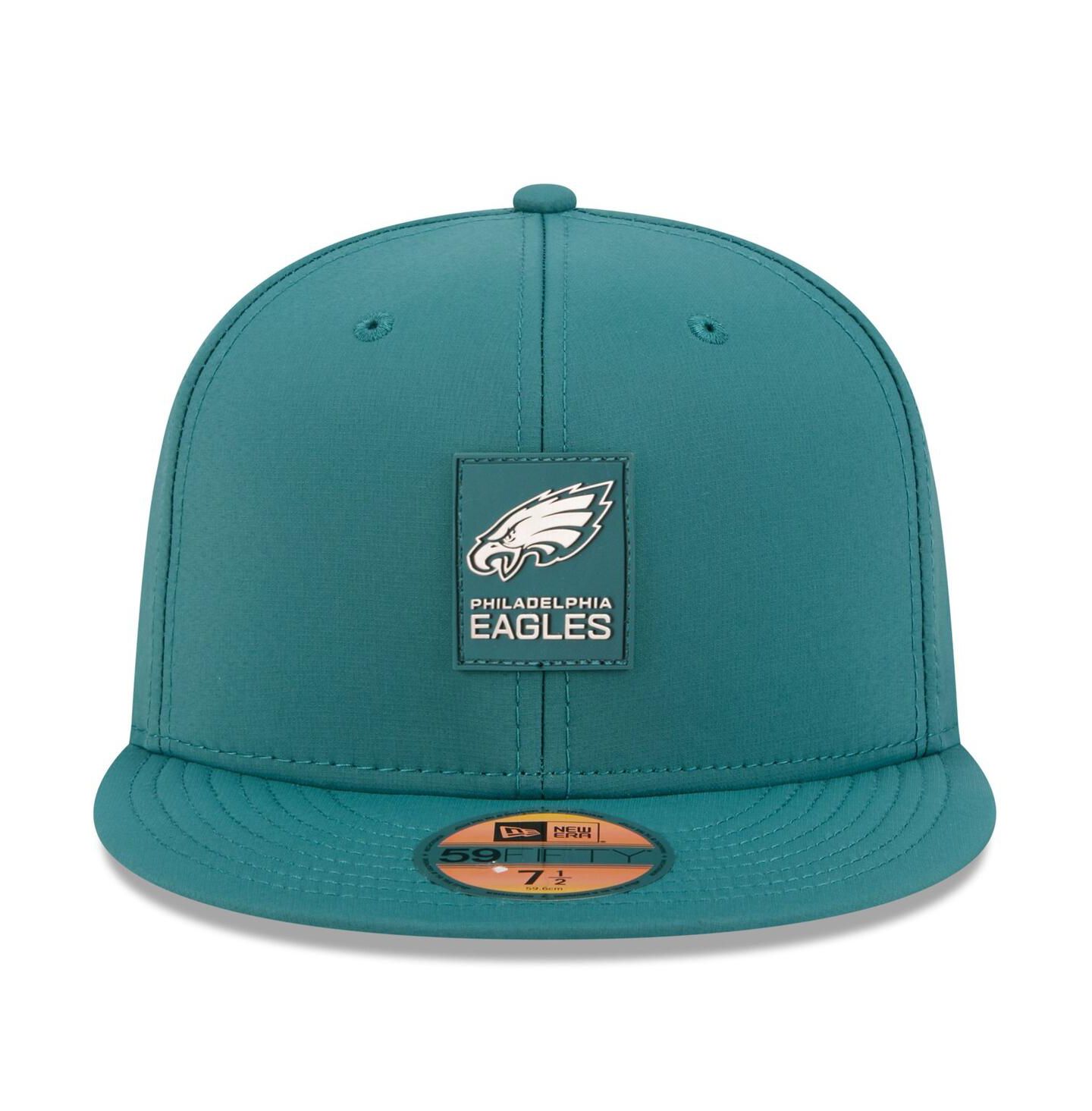 Мужская кепка New Era Midnight Green Philadelphia Eagles 2025 Sideline 59FIFTY Fitted Hat — фото 5
