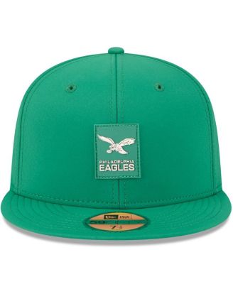 Men's Kelly Green Philadelphia Eagles 2025 Sideline Throwback 59FIFTY Fitted Hat