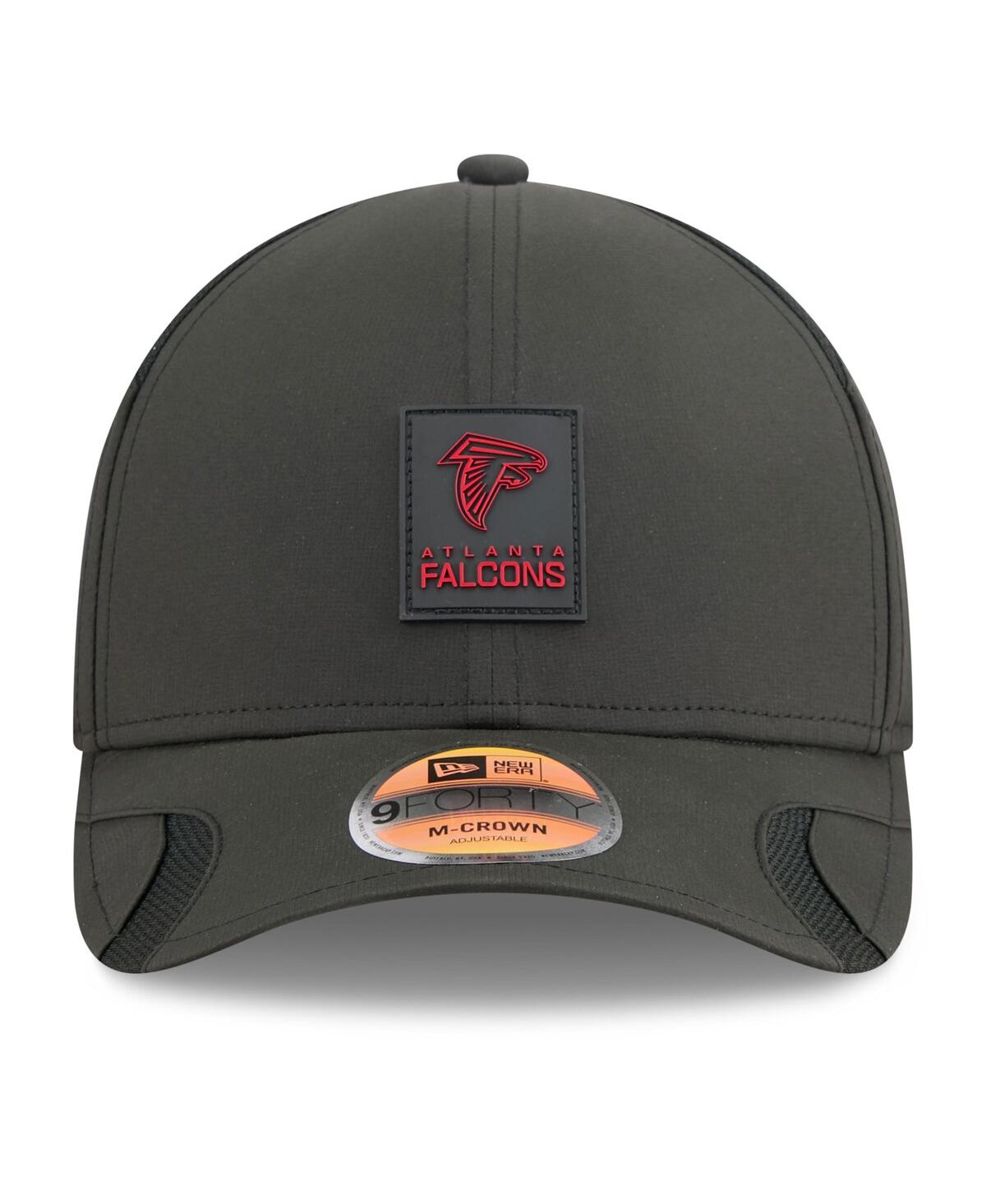 New Era Big Boys And Girls Black Atlanta Falcons 2025 Sideline 9forty Adjustable Hat In Green