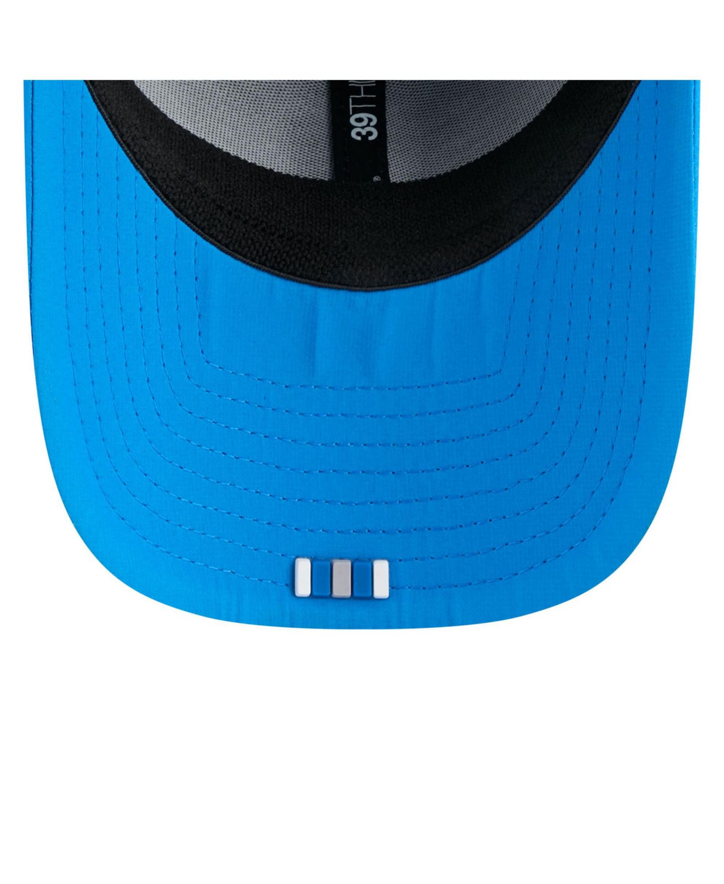 Мужская кепка New Era Blue Detroit Lions 2025 Sideline 39THIRTY Flex Hat — фото 2
