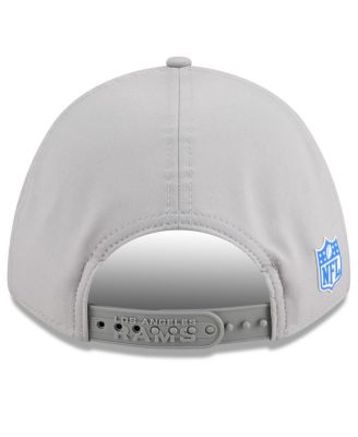 Men's Gray Los Angeles Rams 2025 Sideline M-Crown 9FORTY Adjustable Hat