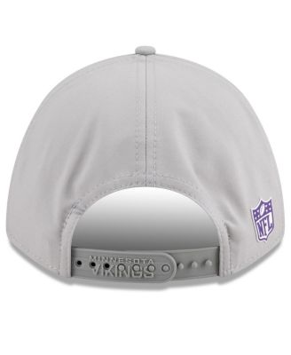 Men's Gray Minnesota Vikings 2025 Sideline M-Crown 9FORTY Adjustable Hat