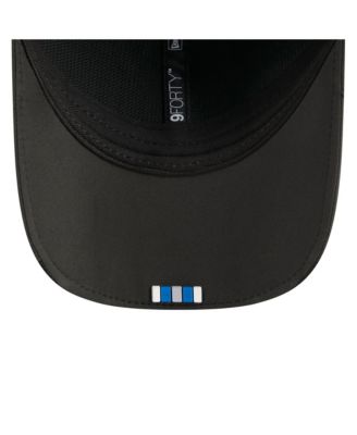 Men's Black Detroit Lions 2025 Sideline M-Crown 9FORTY Adjustable Hat