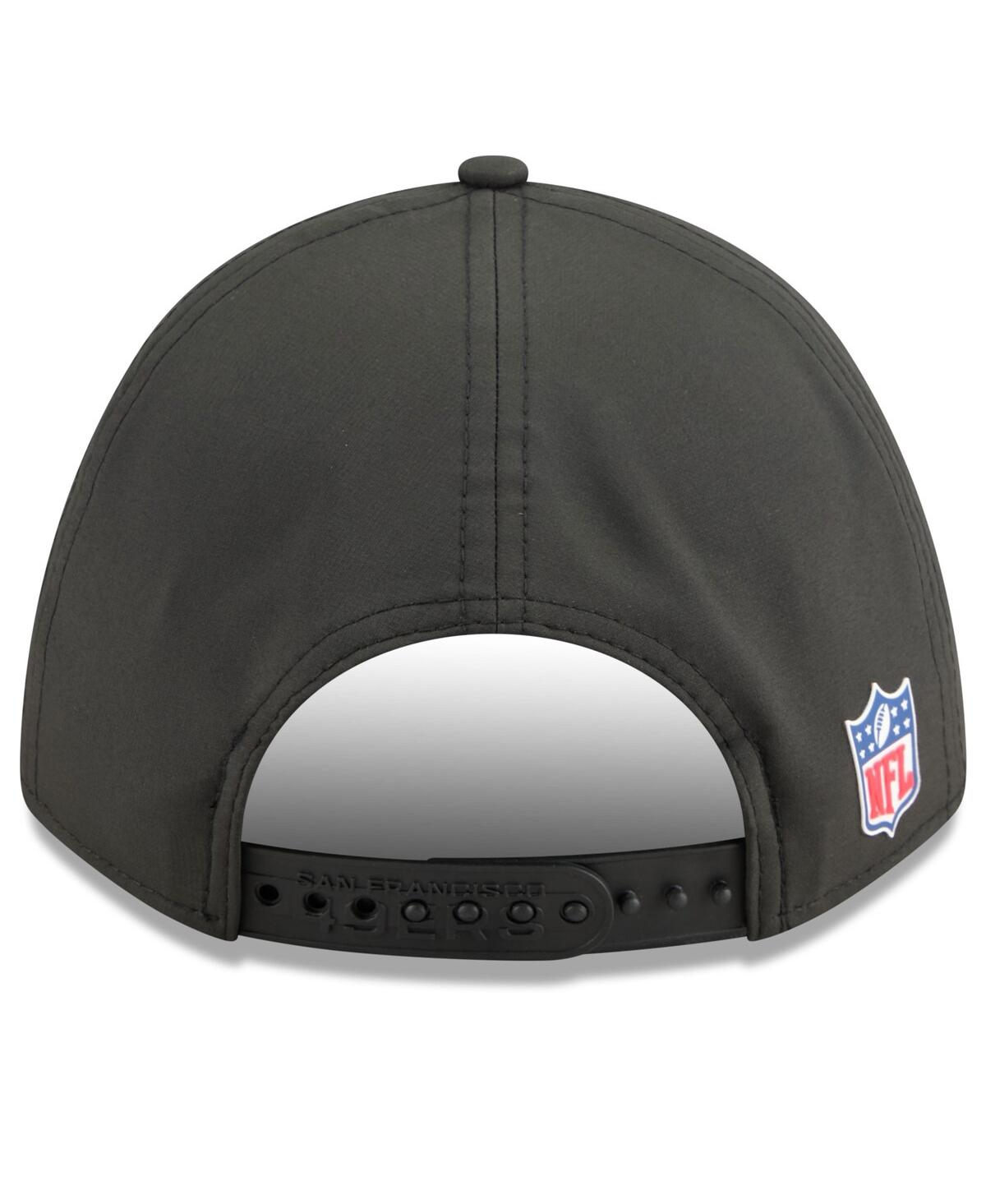 New Era Men's Black San Francisco 49ers 2025 Sideline M-crown 9forty Adjustable Hat In Black