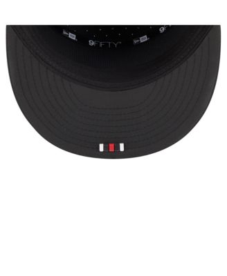 Men's Black Atlanta Falcons 2025 Sideline Split Panel 9FIFTY Snapback Hat