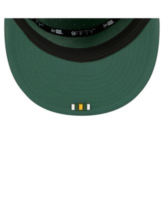 Men's Green Green Bay Packers 2025 Sideline Split Panel 9FIFTY Snapback Hat
