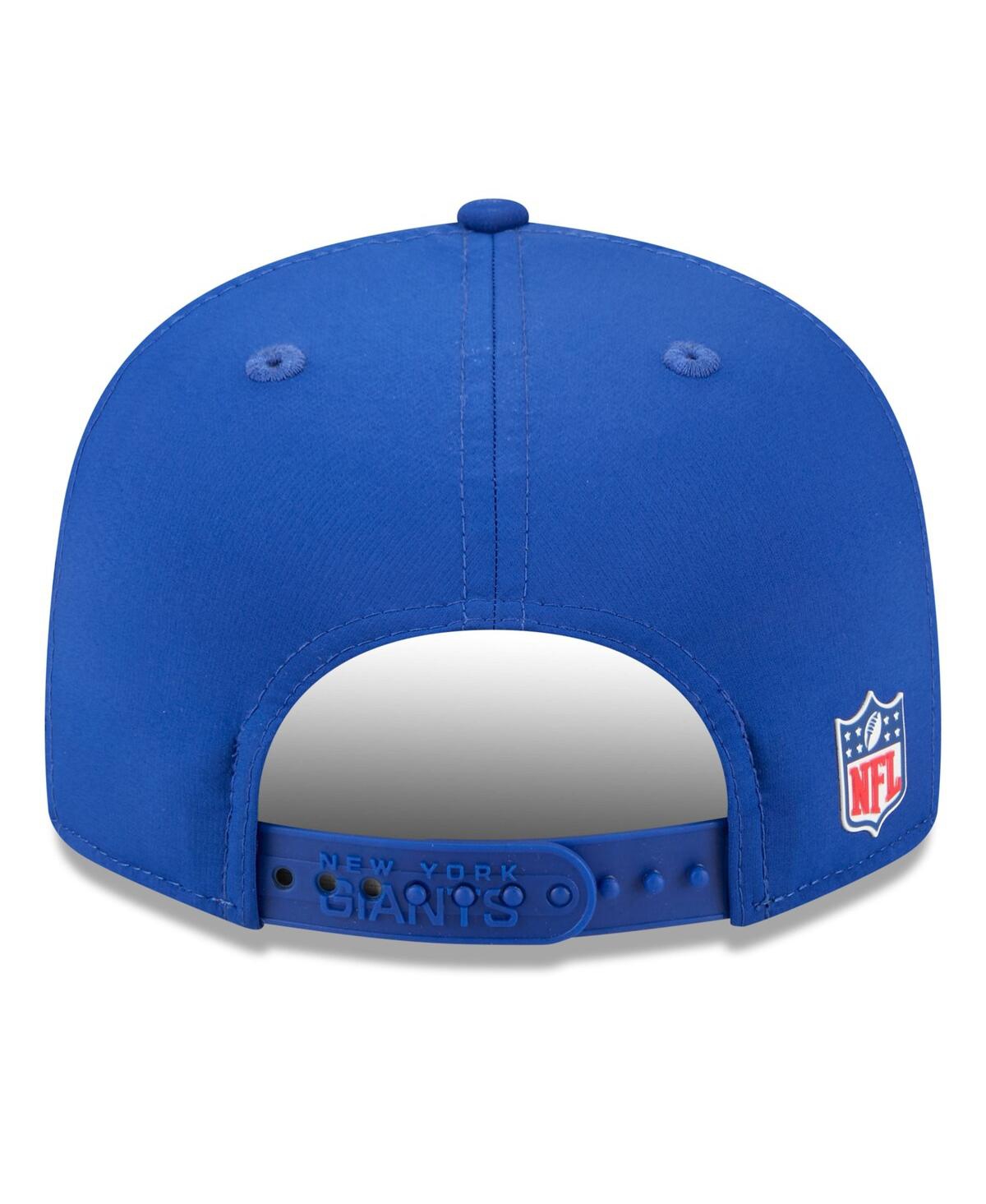 New Era Men's Royal New York Giants 2025 Sideline Split Panel 9fifty Snapback Hat In Blue