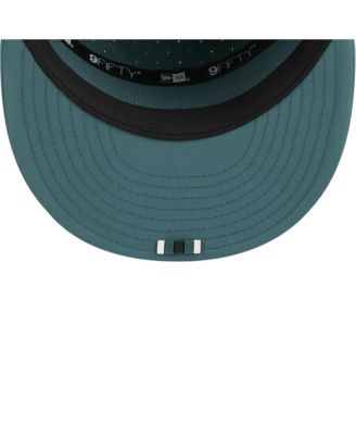 Men's Midnight Green Philadelphia Eagles 2025 Sideline Split Panel 9FIFTY Snapback Hat