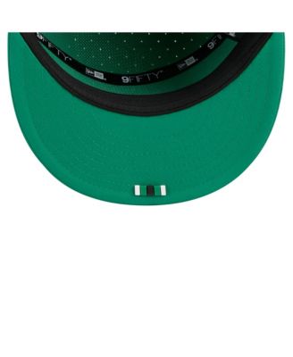 Men's Kelly Green Philadelphia Eagles 2025 Sideline Throwback Split Panel 9FIFTY Snapback Hat