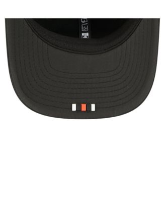 Men's Black Cincinnati Bengals 2025 Sideline 9SEVENTY Trucker Adjustable Hat