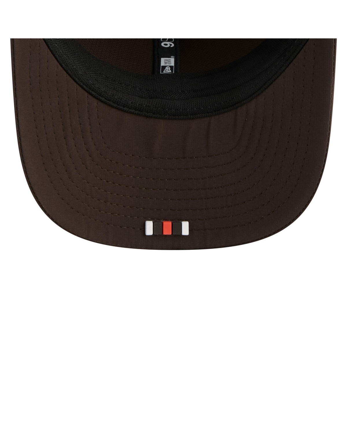 New Era Men's Brown Cleveland Browns 2025 Sideline Throwback 9SEVENTY Trucker Adjustable Hat