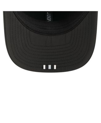 Men's Black Las Vegas Raiders 2025 Sideline 9SEVENTY Trucker Adjustable Hat