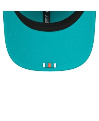 Men's Aqua Miami Dolphins 2025 Sideline Throwback 9SEVENTY Trucker Adjustable Hat
