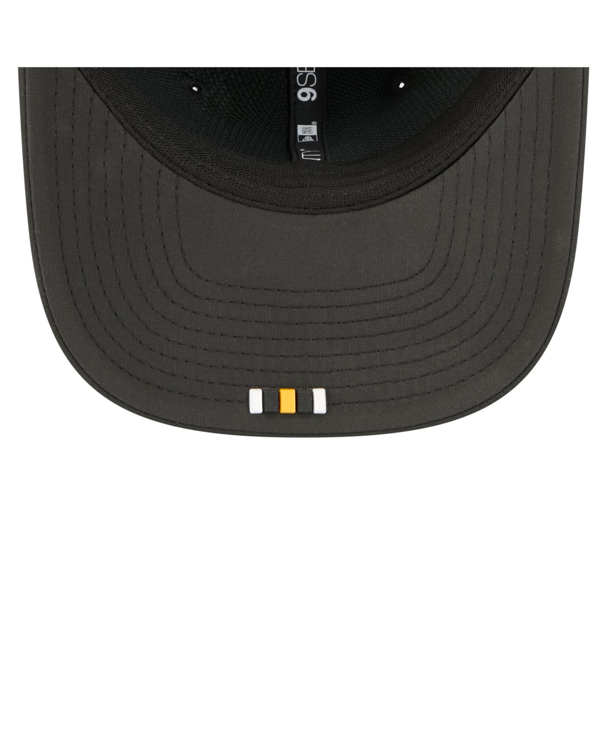 New Era Men's Black Pittsburgh Steelers 2025 Sideline Throwback 9seventy Trucker Adjustable Hat In Black