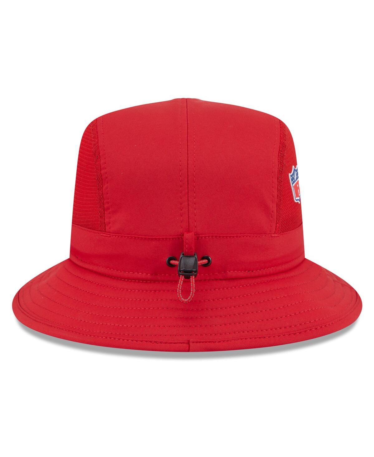 New Era Men's Red Tampa Bay Buccaneers 2025 Sideline Bucket Hat In Red