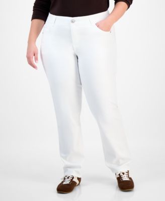 Trendy Plus Size ABsolution Straight-Leg Jeans