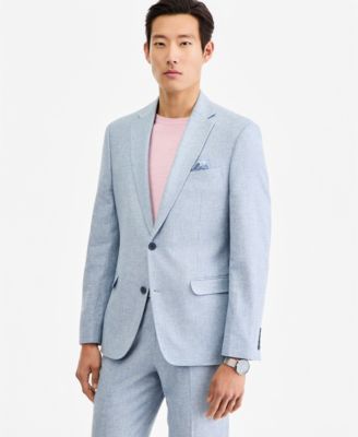 Men's Slim-Fit Linen-Blend Suit Separates Jacket
