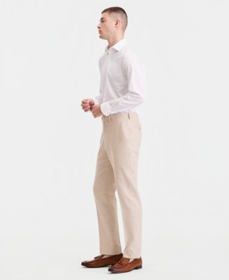 Men's Slim-Fit Linen-Blend Suit Separates Pants