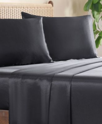 Silky Satin 4-Pc. Sheet Set, Queen