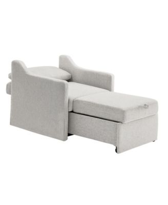 35" Polyester Harley Convertible Single Sleeper Chair