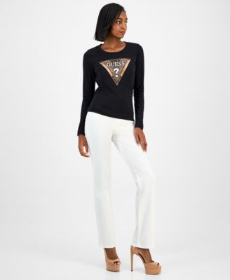 Women's Triangle Logo Long-Sleeve T-Shirt