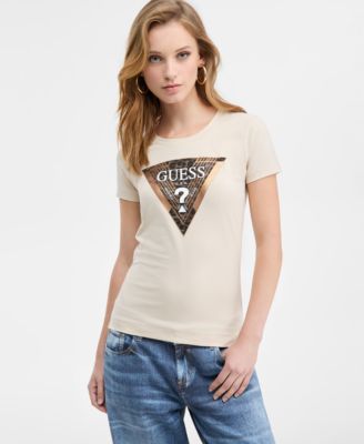 GUESS - Women's Leo Triangle Graphic T-Shirt