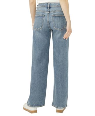 Women's Suki Mid Rise Curvy Fit Wide Leg Jeans