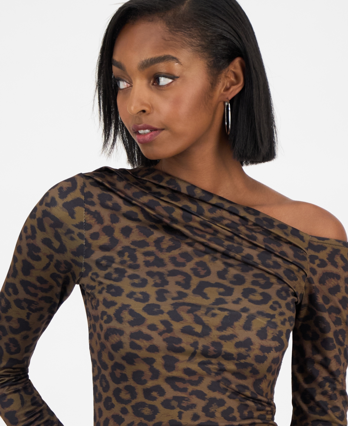 Guess Women's Anita Printed Asymmetric Top